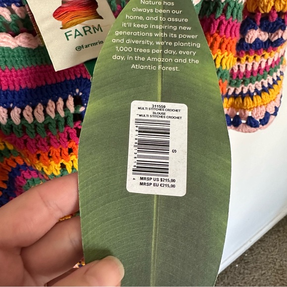 FARM Rio Multicolor Crochet Top - Picture 3 of 5